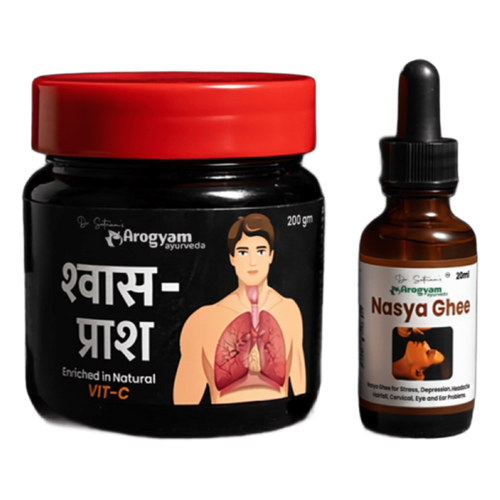Arogyam Shwas Prash + Nasya Ghee