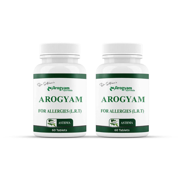 Arogyam L.R.T. Tablets for Chronic cough, Asthma & Bronchitis, x2 Units