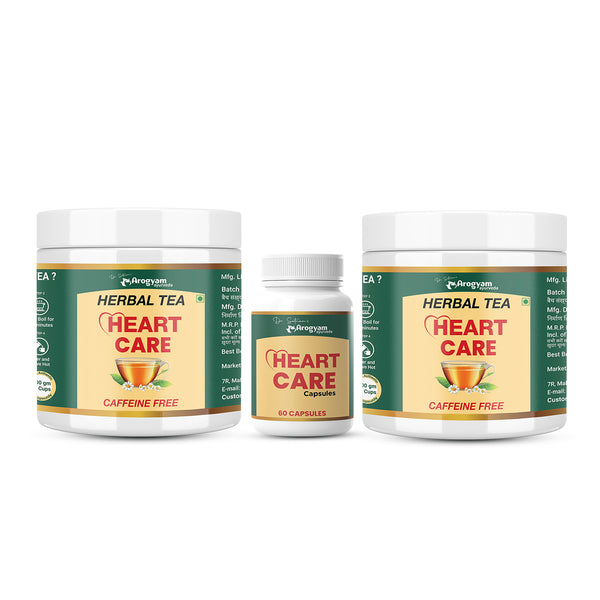 Heart Care Capsules & Herbal Tea (One Month Supply)