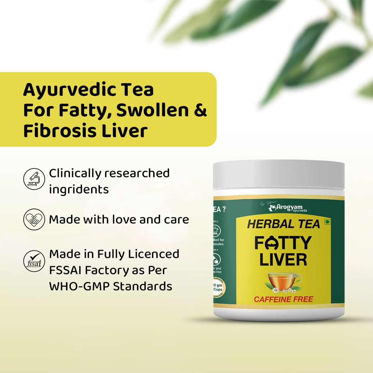 Herbal Tea For Fatty Liver Pack of 2 arogyamayurveda