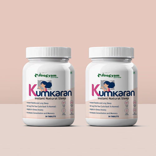 Kumkaran – Instant Natural Sleep, Combo Pack of Two 30 tablets Each