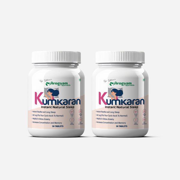 Kumkaran – Instant Natural Sleep, Combo Pack of Two 30 tablets Each