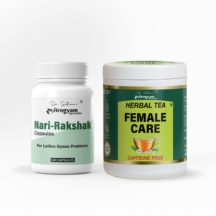 Nari Rakshak Capsule & Female Care Tea Combo – arogyamayurveda