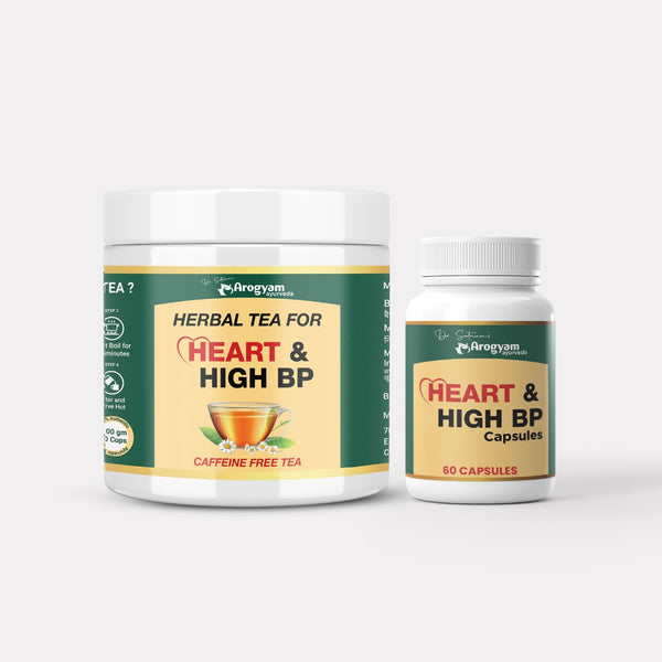 Heart Care Capsules & Herbal Tea Combo by Arogyam