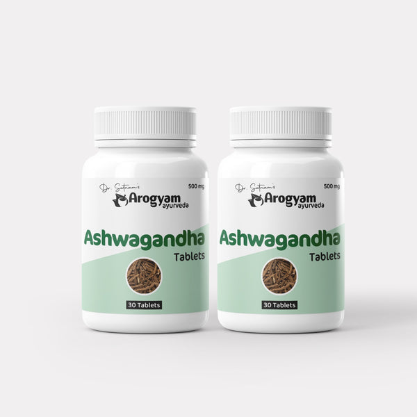 Ashwagandha Tablets by Arogyam, 60 Pack Of 2