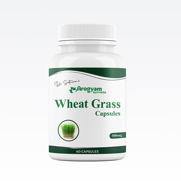 Wheatgrass Capsules by Arogyam, 60 Capsules