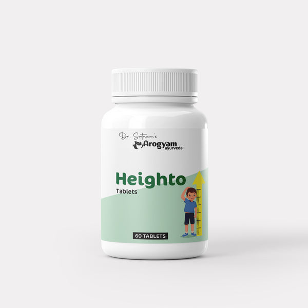 Heighto Growth Tablets – Ayurvedic Height Enhancer (60 Tablets)