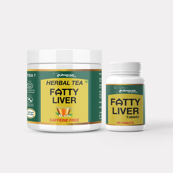 Fatty Liver Tablets & Herbal Tea For Fatty Liver Combo