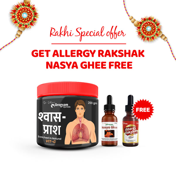 Arogyam Shwas Prash + Nasya Ghee